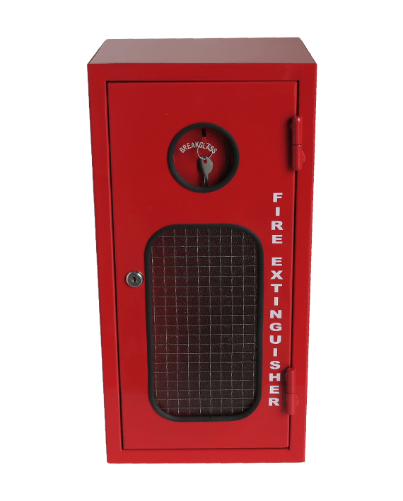 Buy 2.5kg Metal Lockable Fire Extinguisher Cabinet at Majestic Fire Protection in Sydney
