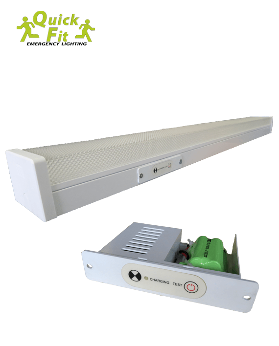 Buy 2 x 18w 4 foot Twin LED Emergency Batten Light with Quick fit Module at Majestic Fire Protection in Sydney