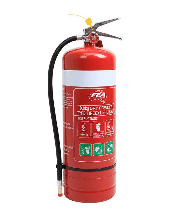 Buy 9.0 kg ABE Dry Chemical Powder Fire Extinguisher at Majestic Fire Protection in Sydney