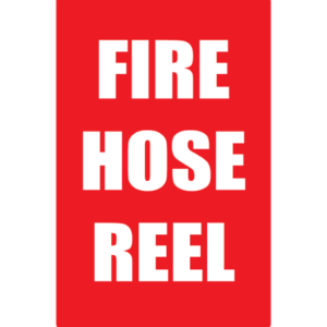 Buy Fire Hose Reel Sign with LARGE WORD at Majestic Fire Protection in Sydney