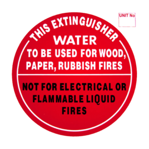Buy Plastic "WATER" ID at Majestic Fire Protection in Sydney