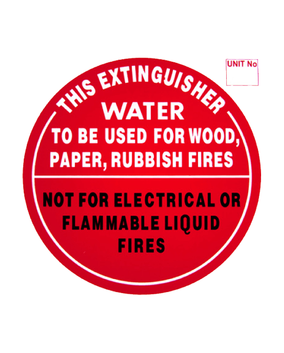 Buy Plastic "WATER" ID at Majestic Fire Protection in Sydney